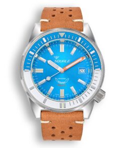 Squale 60 Atmos Matic Light Blue Leather MATICXSE.PTC