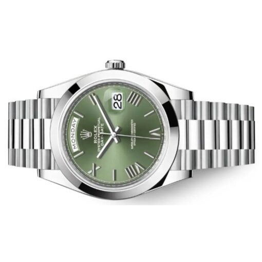 Rolex Day-Date 40 Platinum Green Dial M228206 - Image 2