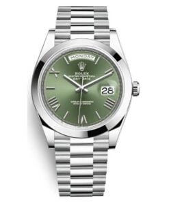 Rolex Day-Date 40 Platinum Green Dial M228206