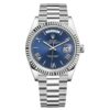Rolex Day-Date 40 Platin blaues Zifferblatt M228236