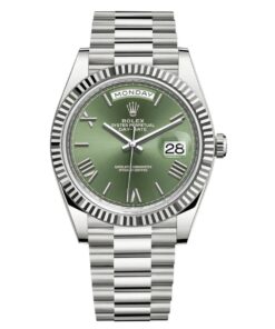Rolex Day-Date 40 White Gold Green Dial M228239