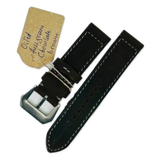 Oiled Full Grain Leather - Χειροποίητο λουράκι για Panerai - Image 2