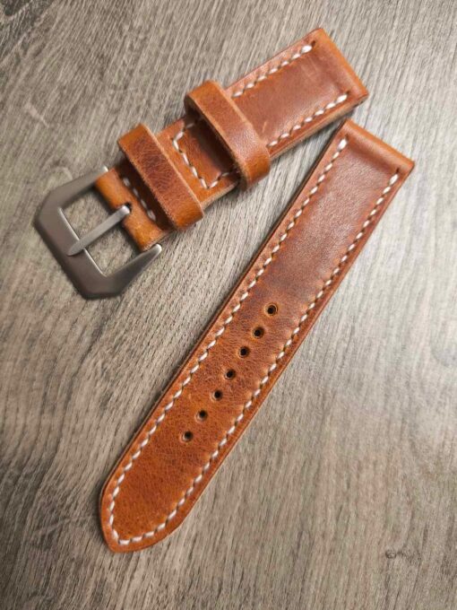 Horween Derby English Tau - Χειροποίητο λουράκι για Panerai - Image 4