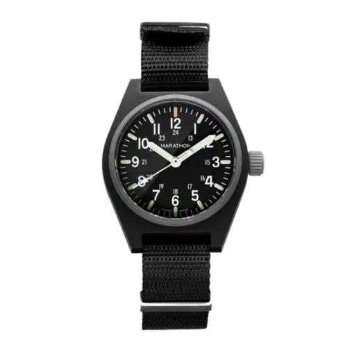 Marathon Black General Purpose (GPQ) - 34mm - MaraGlo - Nato